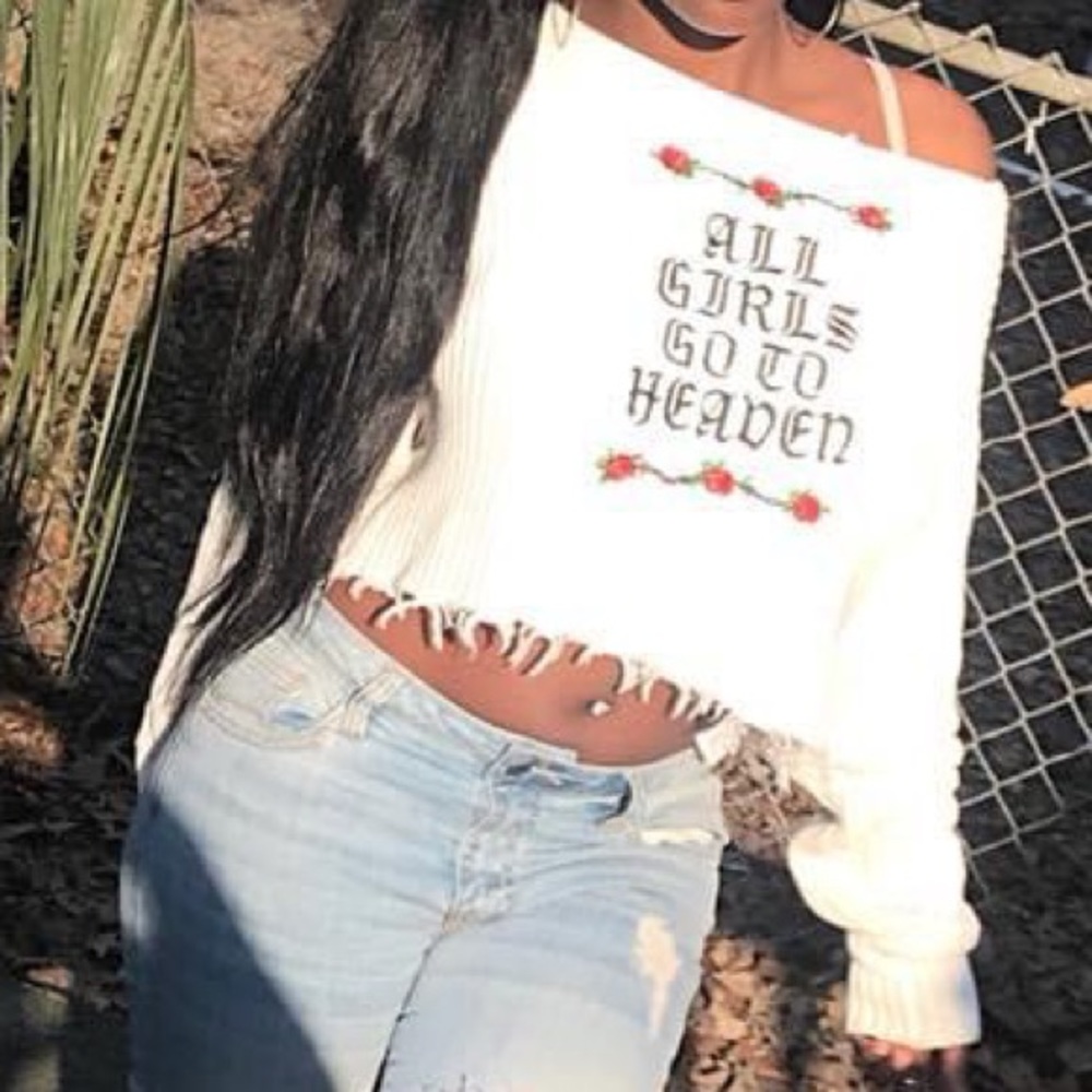 Sexy crop sweater
